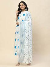Printed Booti Cotton Kurta With Pants & Dupatta